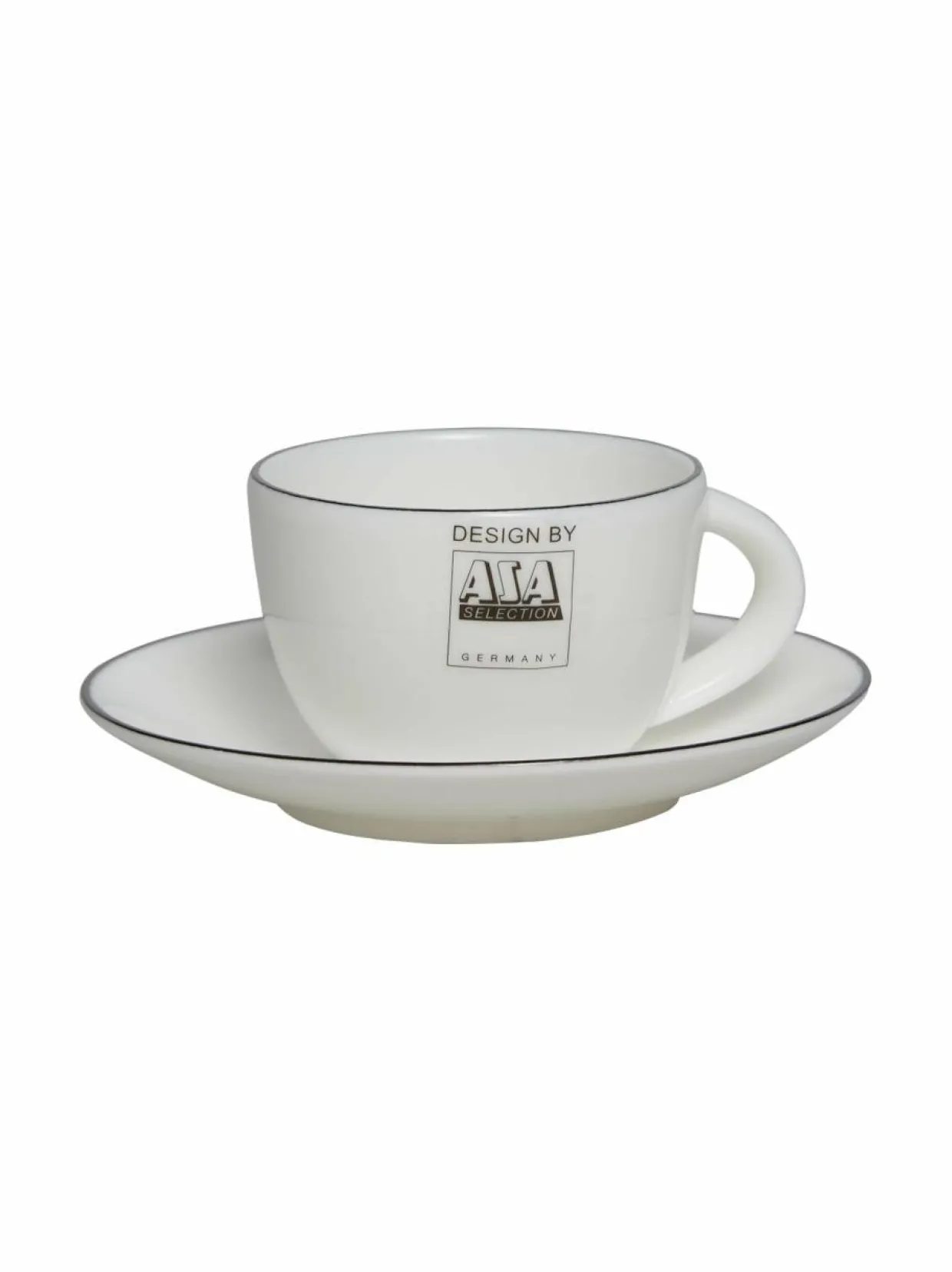 À Table -espressokuppi 0,07 l ja Ligne Noir -lautanen