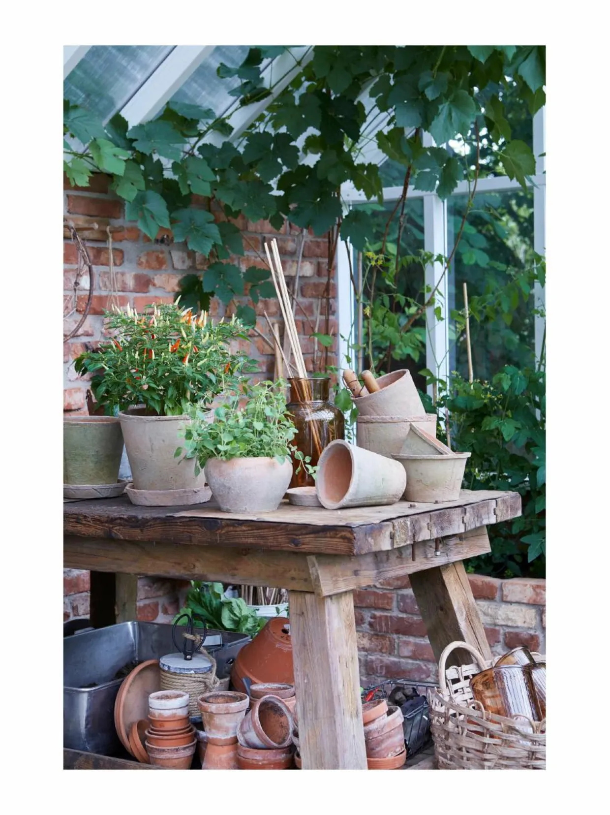 Alison -ruukku ja aluslautanen 25 x 23 cm