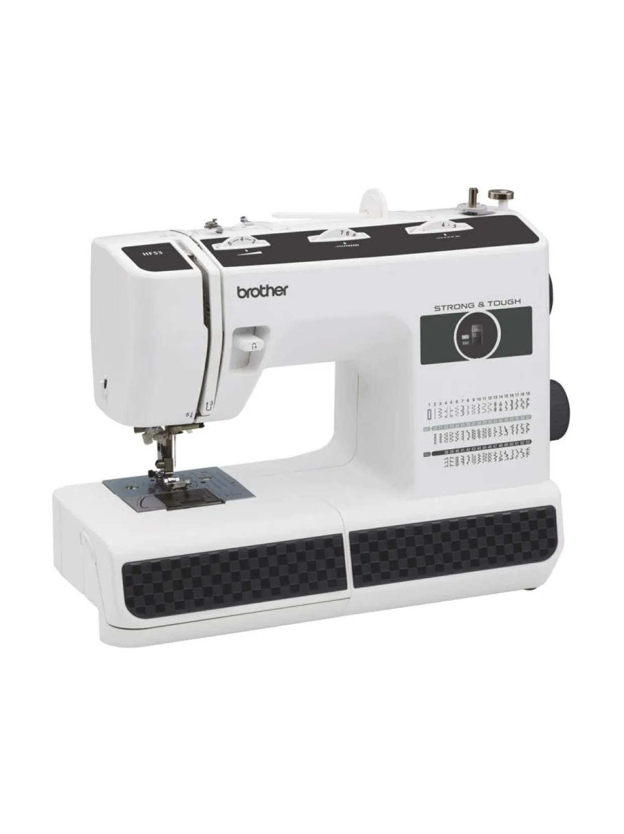 Brother HF53 ompelukone Strong & Tough lisätasolla