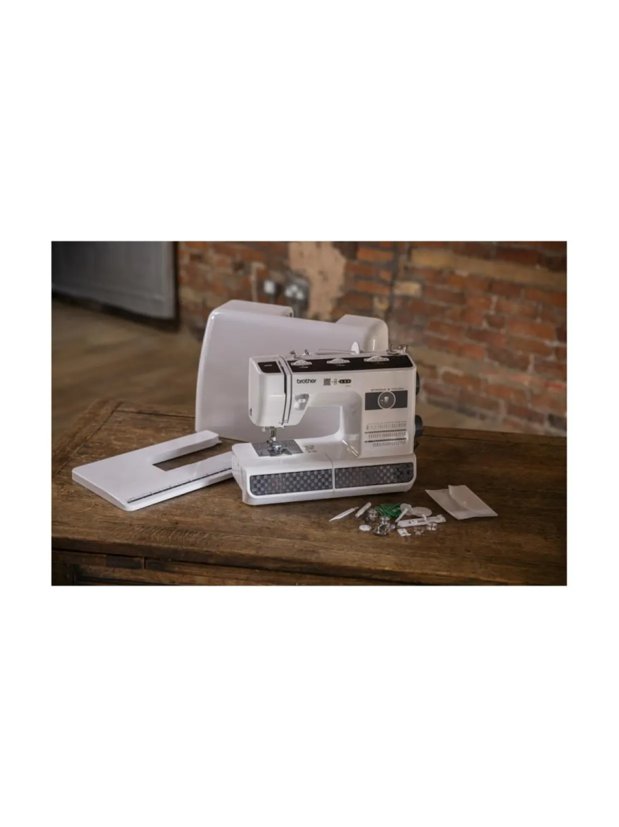 Brother HF53 ompelukone Strong & Tough lisätasolla