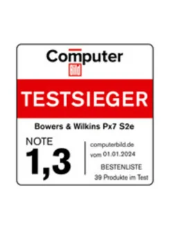 B&W PX7 S2e vastamelukuulokkeet, harmaa