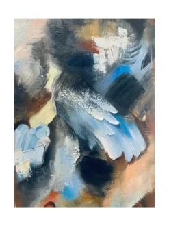 Cabaret, öljyvärimaalaus, 100x100 cm