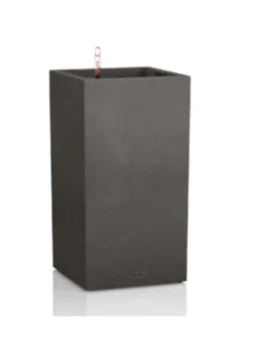 Canto Stone Musta Altakasteluruukku 40x40cm, korkeus 76cm + rullalevy