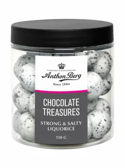Chocolate Treasures Strong & Salty Liquorice -lakritsimakeinen, 150 g