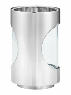 Chrome Contours -tuikkukynttilälyhty 12 cm