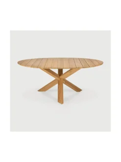 Circle ulkokaluste pyöreä ruokapöytä, teak