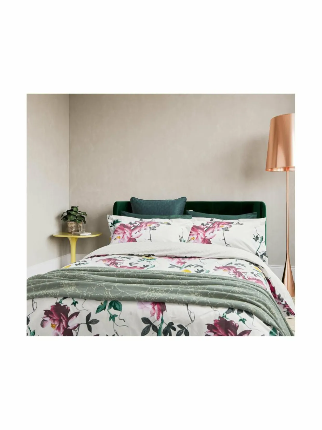 Citrus Bloom -pussilakanasetti puuvillaperkaalista