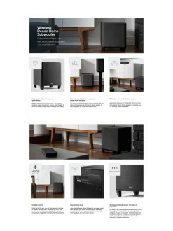 Denon Home Subwoofer langaton subwoofer, musta