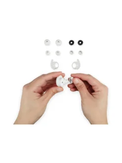 Denon PerL AH-C10PL langattomat vastamelunappikuulokkeet, valkoinen