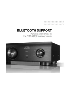 Denon PMA-600NE integroitu stereovahvistin, hopea