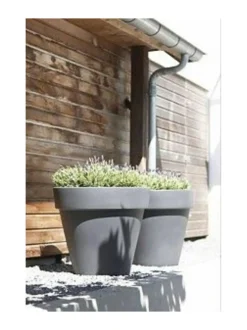 ELHO PURE ROUND Tummaharmaa Ruukku ∅58,5cm, korkeus 53cm, tilavuus 78 litraa