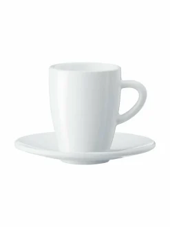 Espressokuppi ja aluslautanen 2 kpl