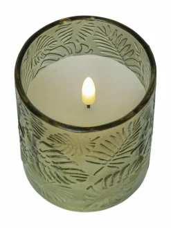 Flamme Leaf LED -kynttilä 8,5 x 8,5 x 10 cm
