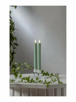 Flamme Stripe LED -kynttilä 2,1 x 2,1 x 25 cm