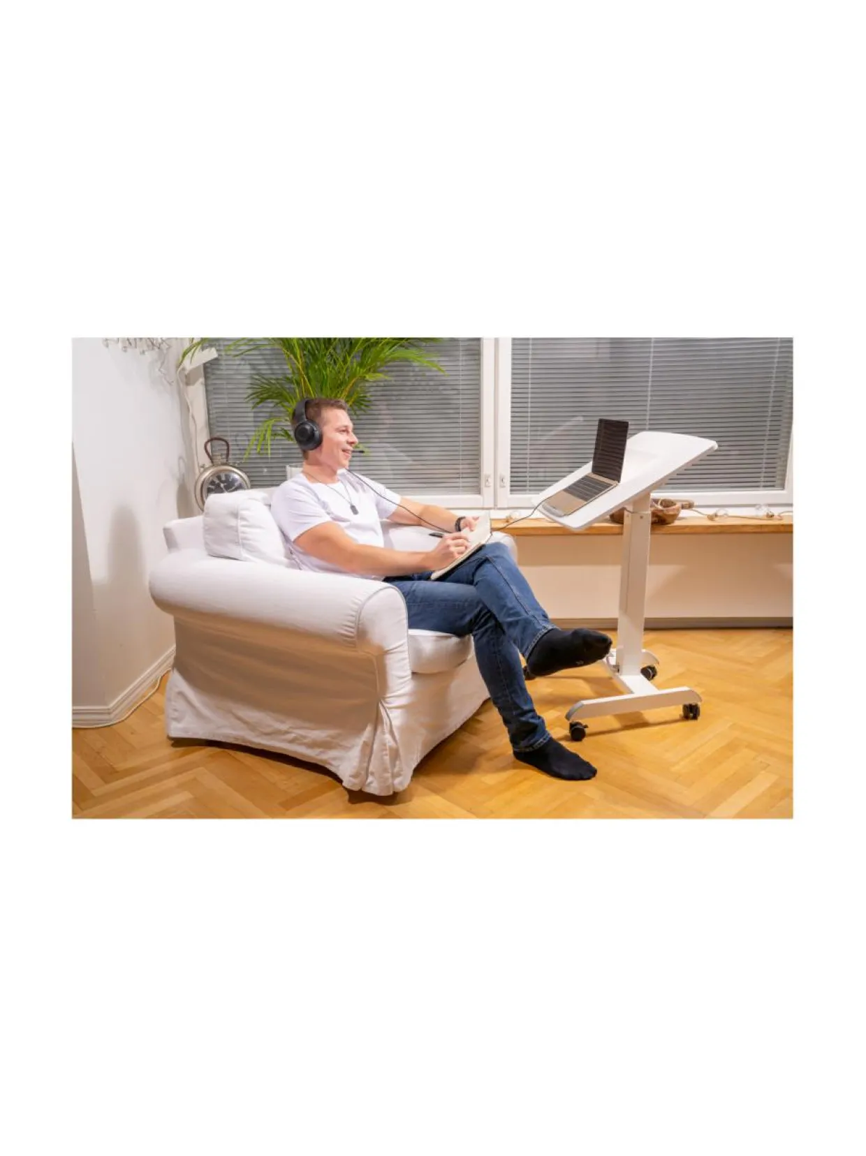 GetUpDesk Tilt, valkoinen