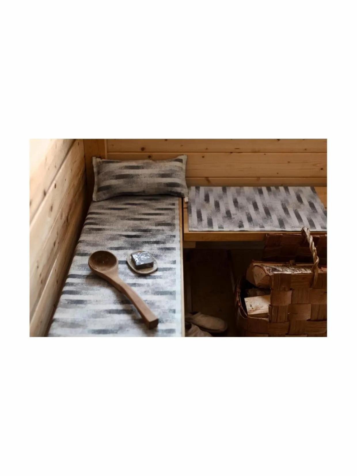 Hohto-laudeliina pellava-puuvillasekoitteesta