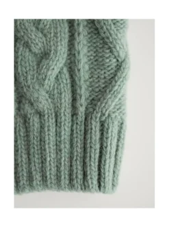 Koiran neule, palmikko, vihreä