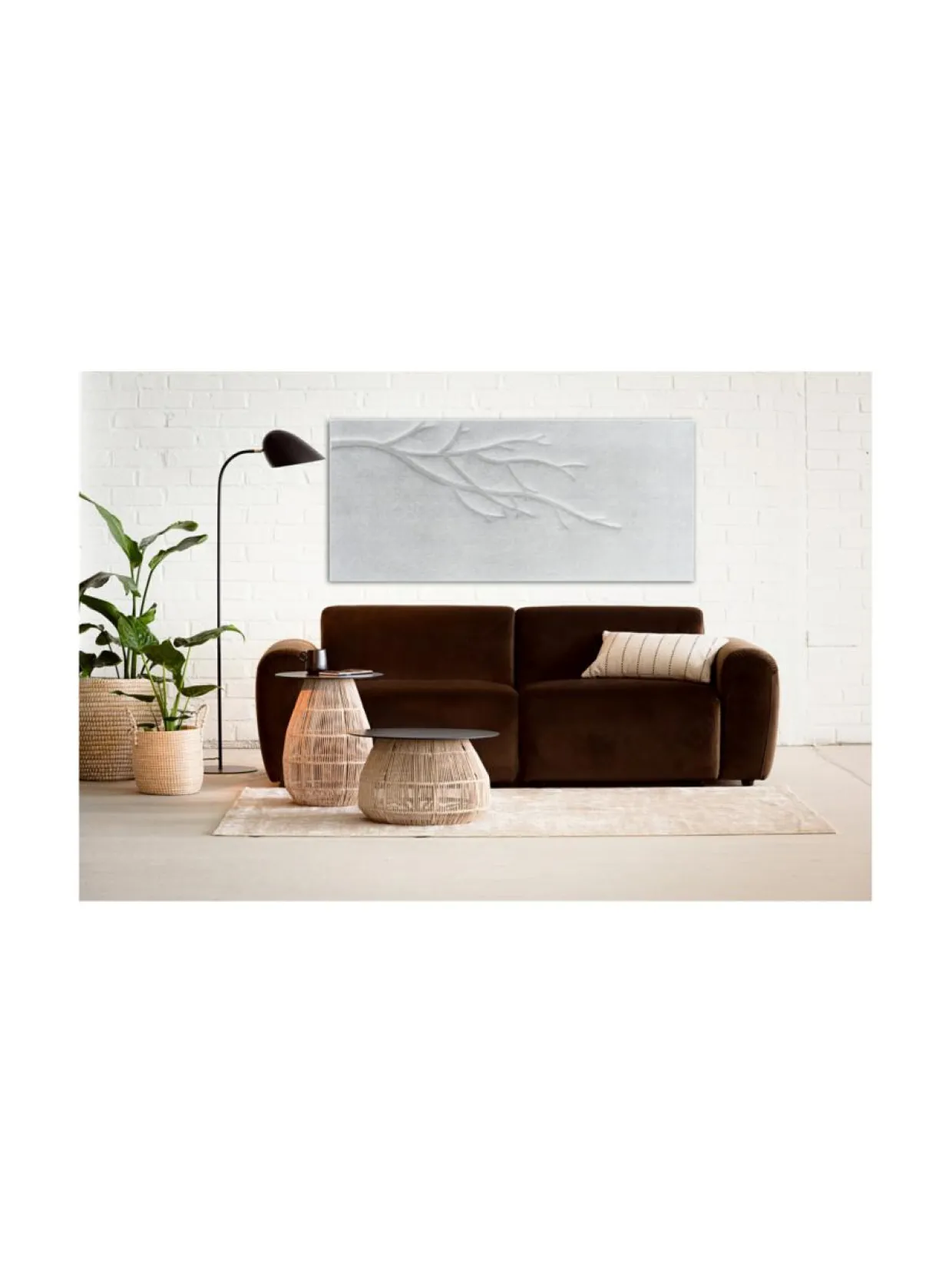 Koivu akustiikkataulu valkoinen vaakasuuntainen