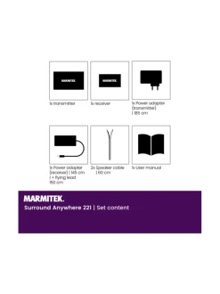 Marmitek Surround Anywhere 221 langaton vahvistin kaiuttimille
