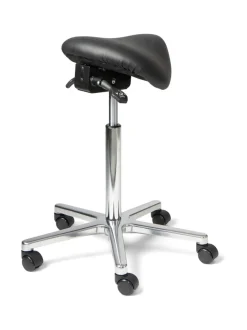 Matilda satulatuoli, musta nahkaverhoilu