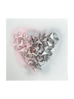 Metallic heart 60x60 akustiikkateos