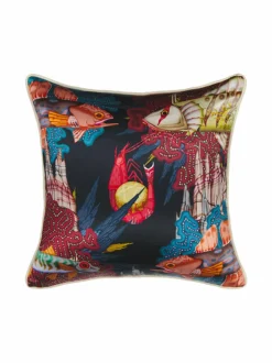 Misto Mare Prawn Silk Cushion Cover -silkkityynynpäällinen