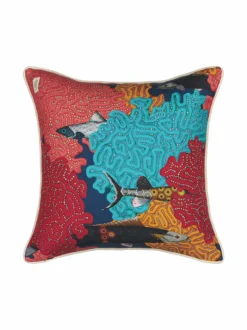 Misto Mare Prawn Silk Cushion Cover -silkkityynynpäällinen