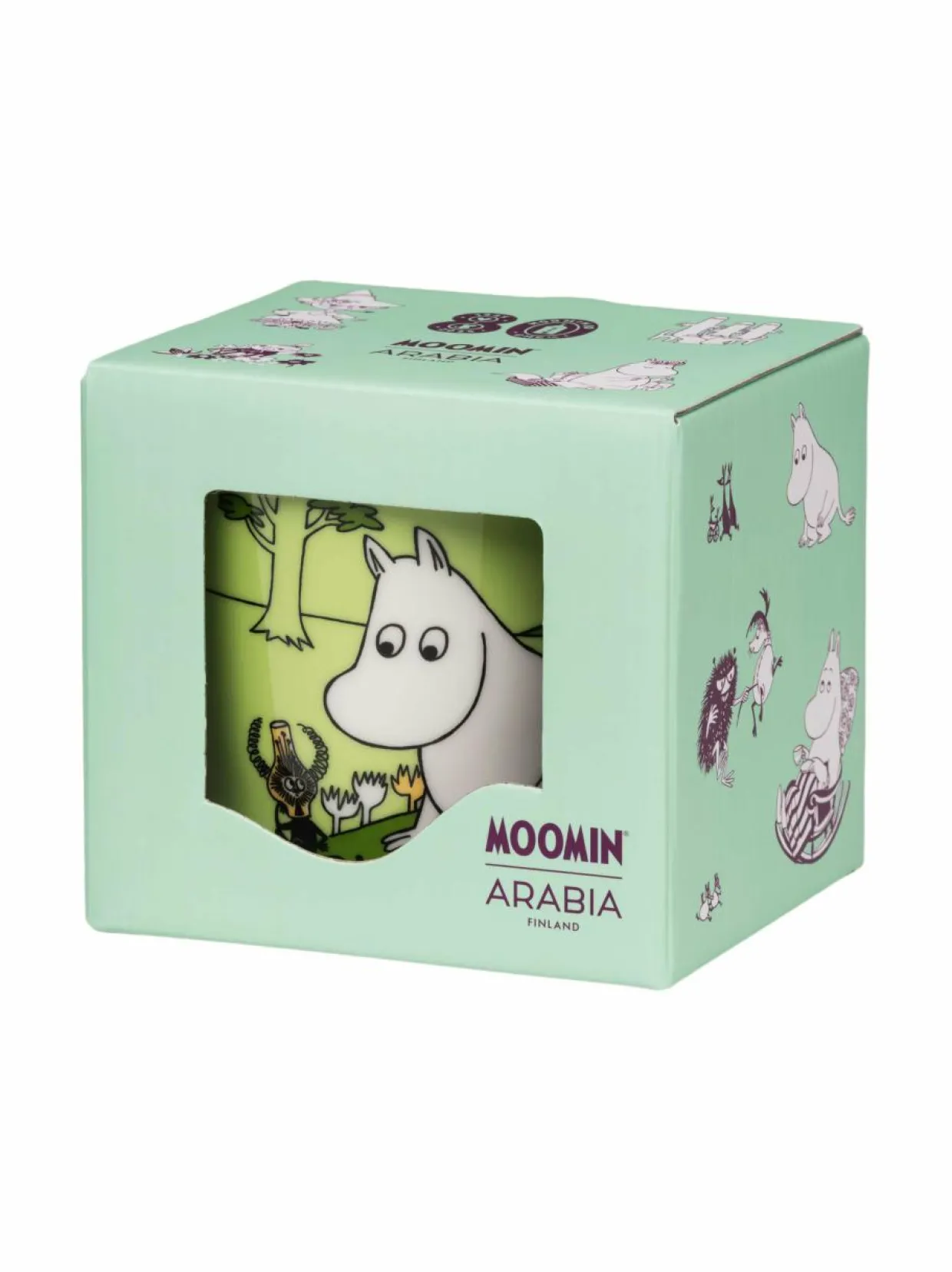 Muumipeikko-muki, Moomin 80 -juhlavuosileimalla