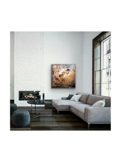 Onnen karnevaali - öljyvärimaalaus, 100x100 cm