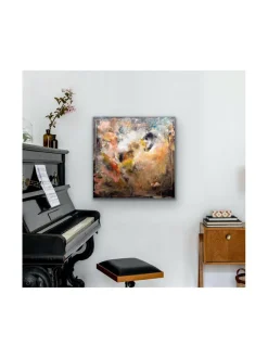 Onnen karnevaali - öljyvärimaalaus, 100x100 cm