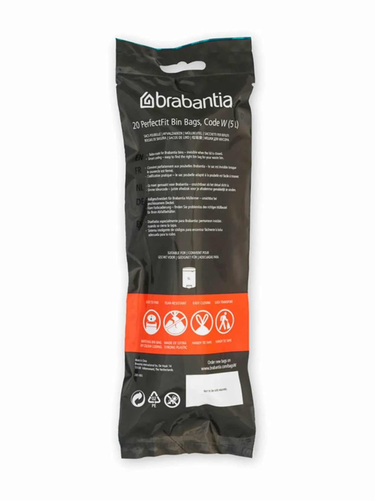 PerfectFit W -roskapussit 5 l, 20 kpl