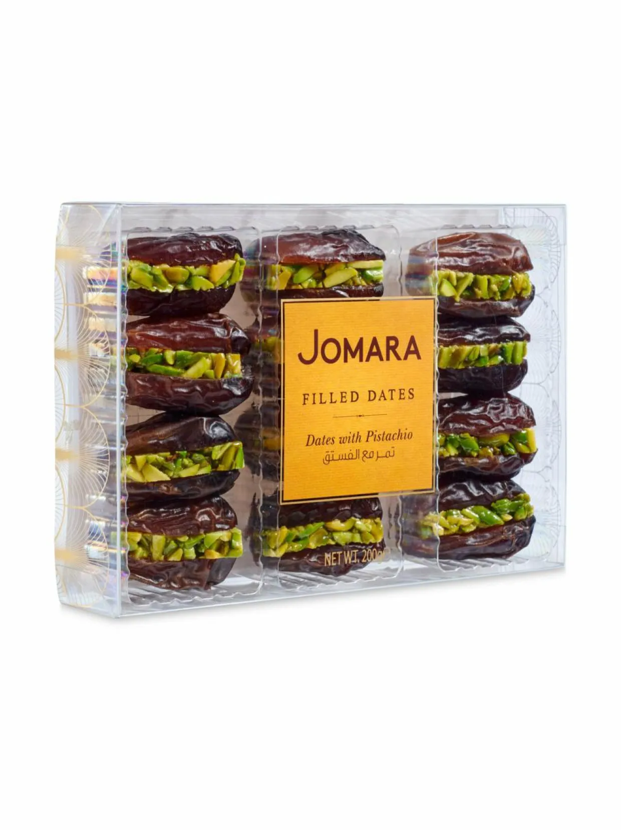 Pistaasilla täytetyt taatelit, 200 g