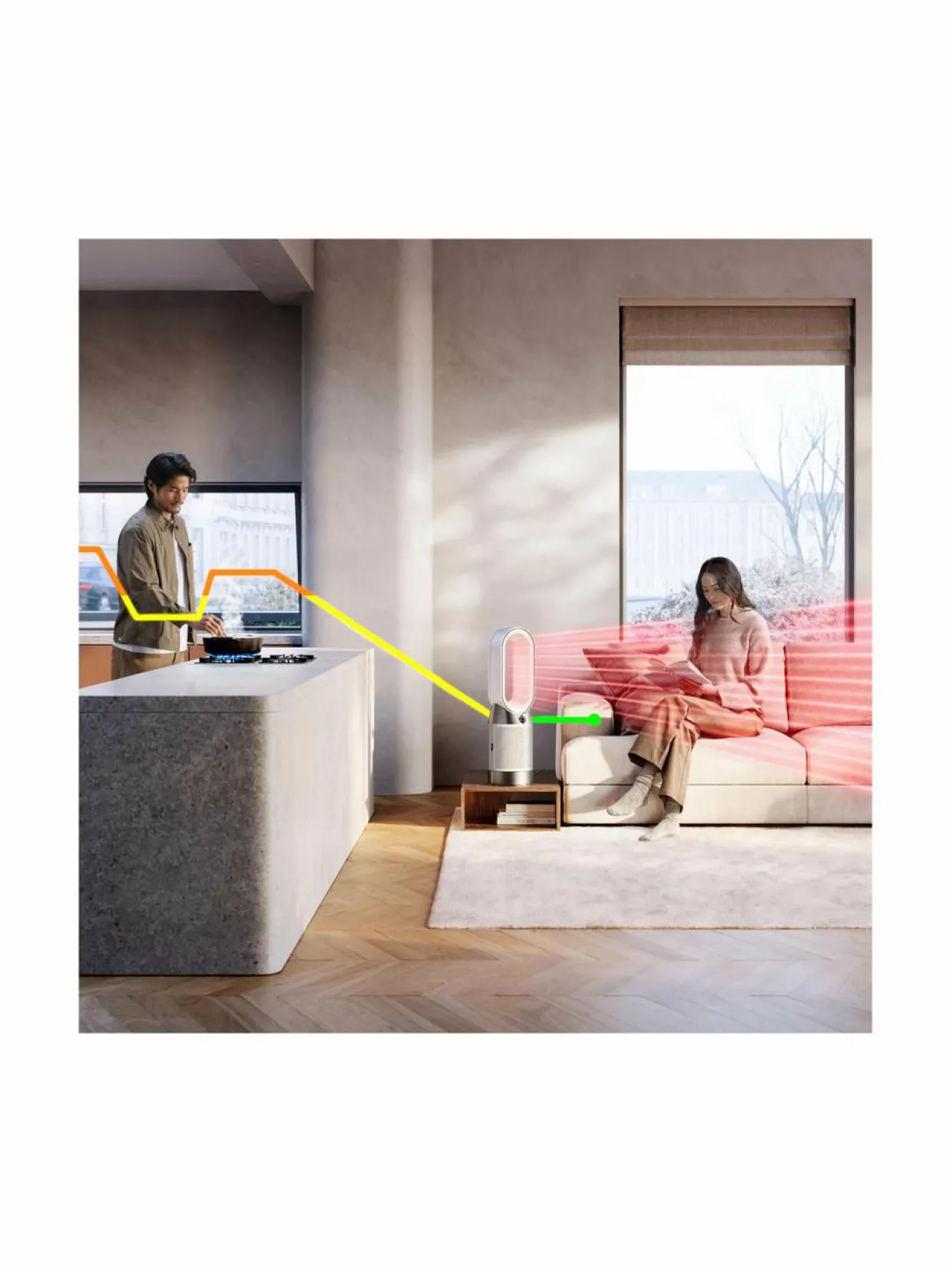 Pure Hot+Cool purifier + heater -ilmanpuhdistin+lämmitin