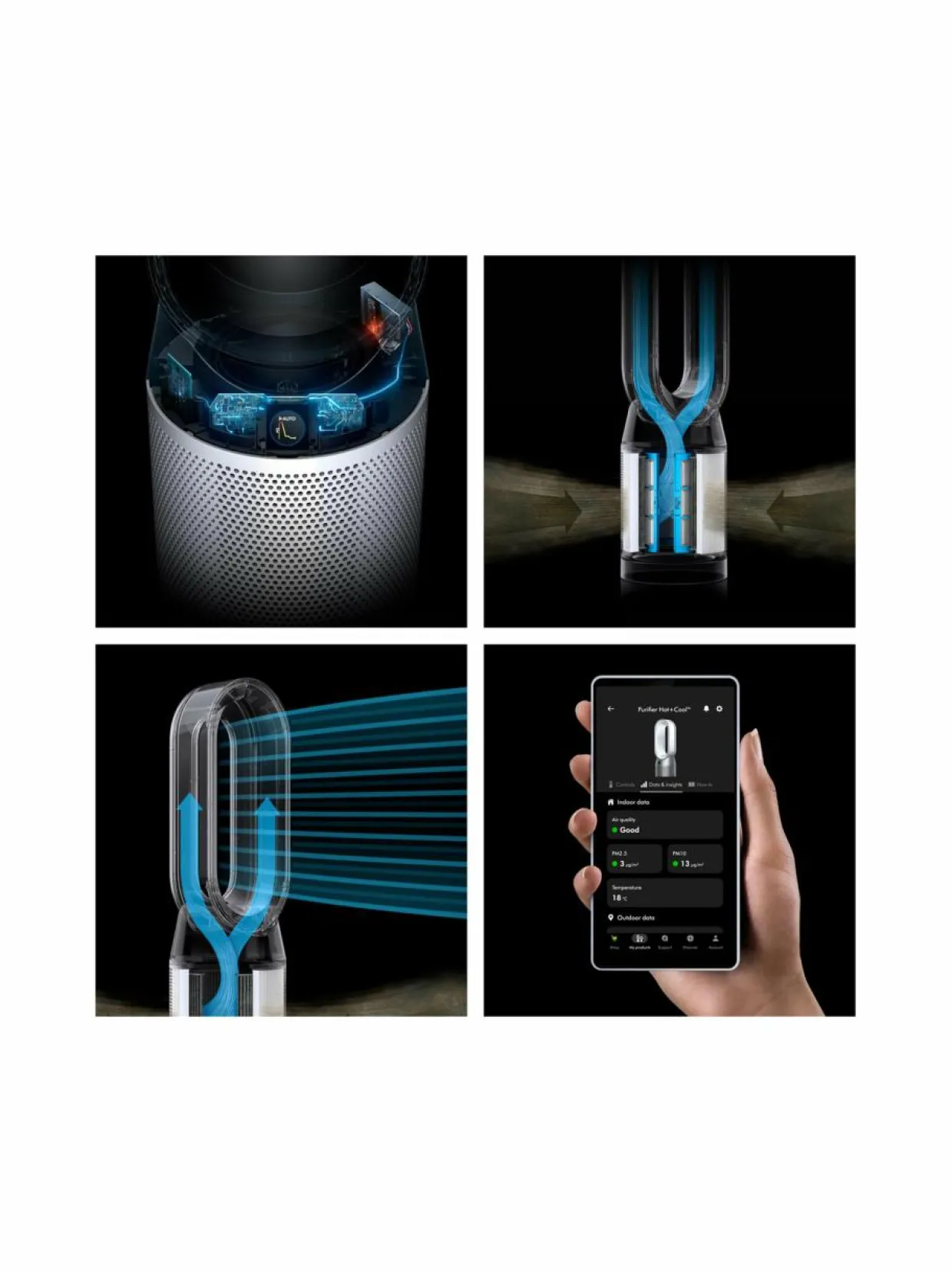 Pure Hot+Cool purifier + heater -ilmanpuhdistin+lämmitin