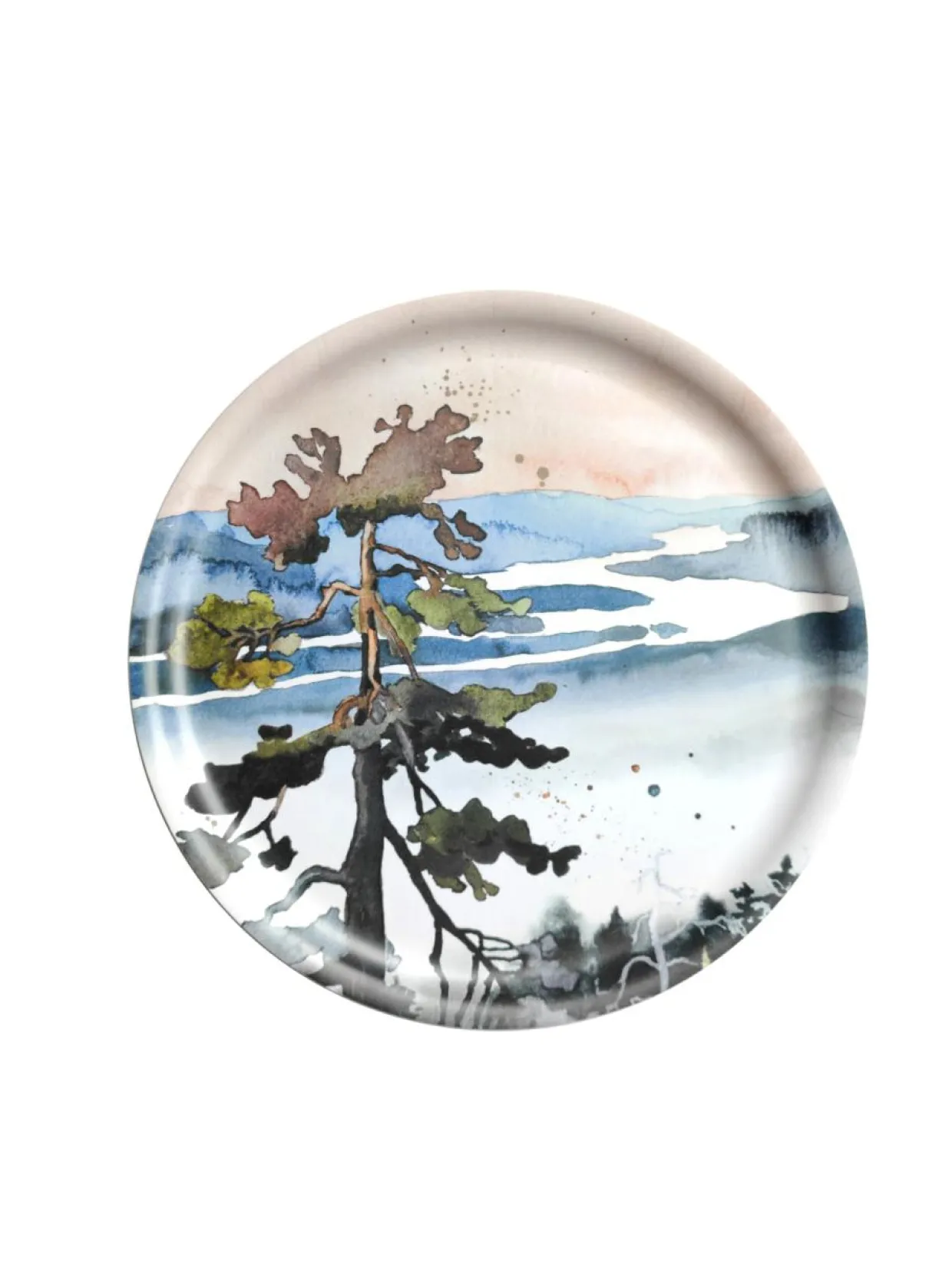 Pyöreä tarjotin Kuninkaanlaavu halk. 35 cm