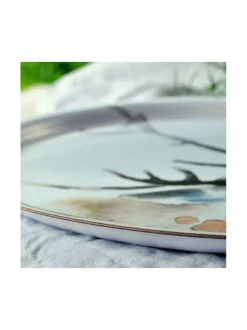 Pyöreä tarjotin Poro halk. 35 cm