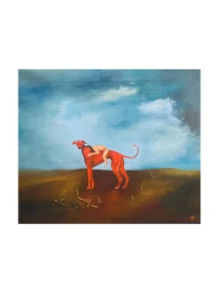 Rakkauteni kantaa sinut, öljyvärimaalaus," 46x55 cm