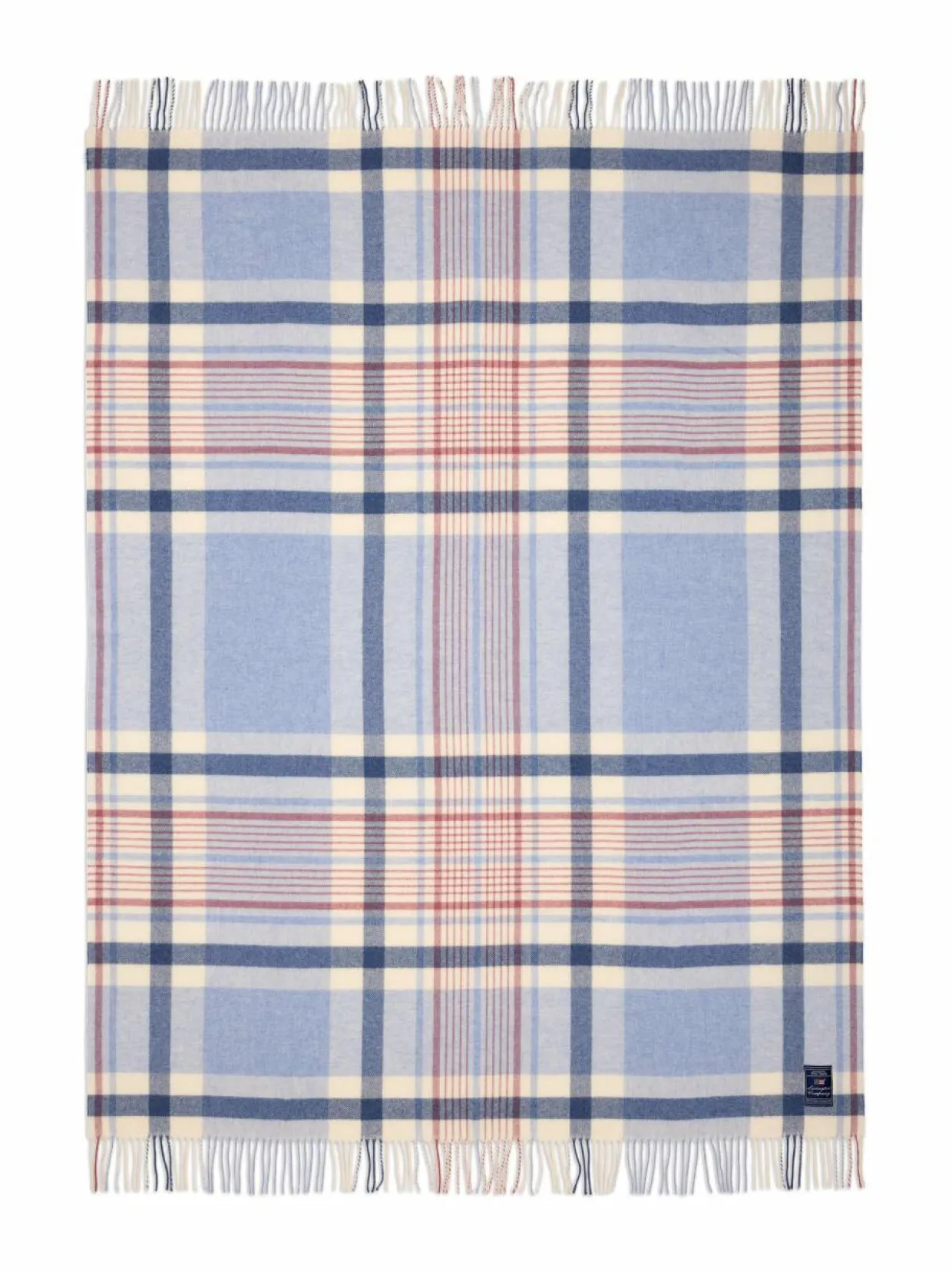 Ruudullinen villapeite 130 x 170 cm