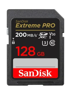 SanDisk Extreme Pro 128GB SDXC (200MB/s) UHS-I (U3 / V30) -muistikortti