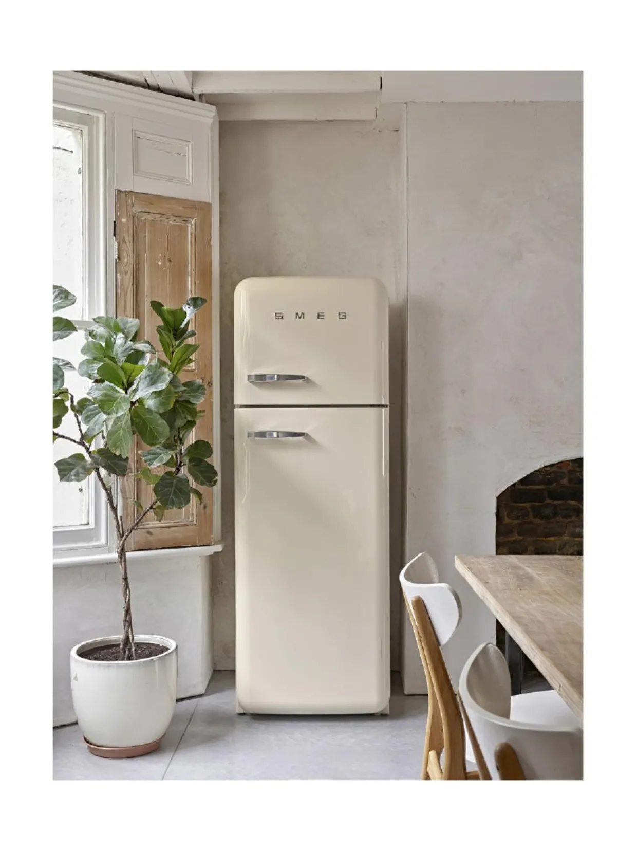 Smeg FAB30RCR5 -jääkaappipakastin, kermanvalkoinen oikeakätinen