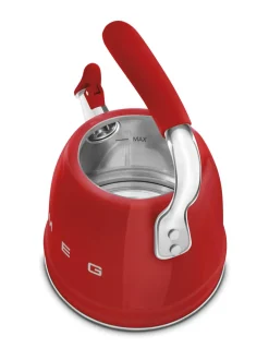 Smeg viheltävä vesipannu WKF01RD, punainen