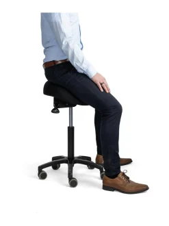 Soft-Satulatuoli, musta kangasverhoilu