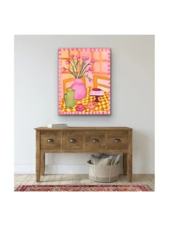 Sokerileipurin lauantai, öljyvärimaalaus, 100x80 cm, Pia Rydman