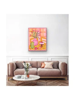 Sokerileipurin lauantai, öljyvärimaalaus, 100x80 cm, Pia Rydman