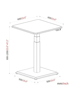 Stoo® Desk Single Compact sähköpöytä - Valkoinen