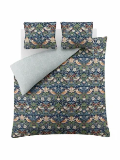 Strawberry Thief -satiinipussilakanasetti