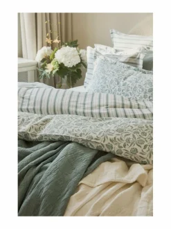 Striped Poplin -pussilakanasetti