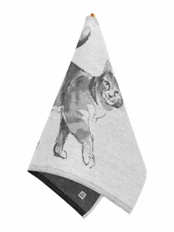 Teemu Järvi x KISSA -keittiöpyyhe pellavasekoitteesta 46 x 70 cm