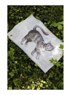 Teemu Järvi x KISSA -keittiöpyyhe pellavasekoitteesta 46 x 70 cm