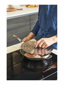 Teräskansi paistinpannulle Ø 20-24 cm